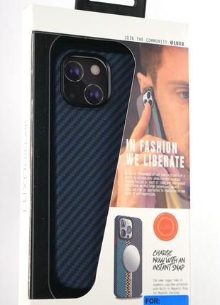 Чехол Luxo Free Air CarBon with MagSafe iPhone14 Blue