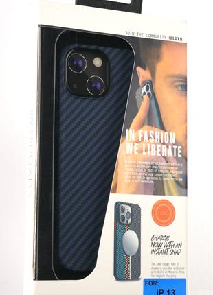 Чехол Luxo Free Air CarBon with MagSafe iPhone13 Blue