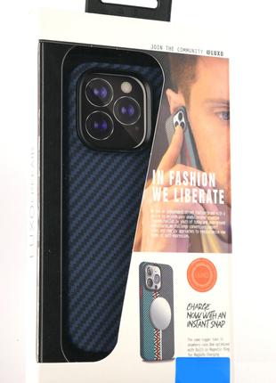 Чехол Luxo Free Air CarBon with MagSafe iPhone13PRO Blue