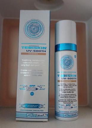 Крем spf 50 с тонированием tebiskin