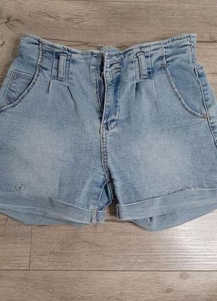 Шорты джинсовые стрейчевые для девочки 11-13 лет