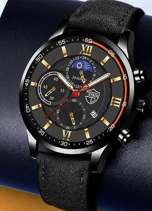 Стильний наручний чоловічий годинник Deyros  Кварцовые часы