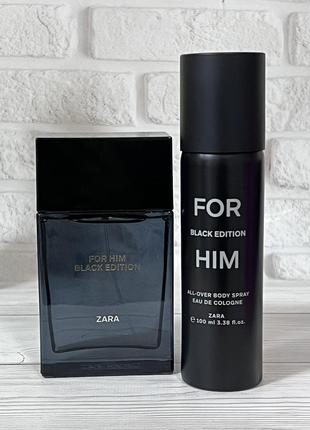 Чоловічий набір Zara For Him Black Edition Туалетна вода 100 м...