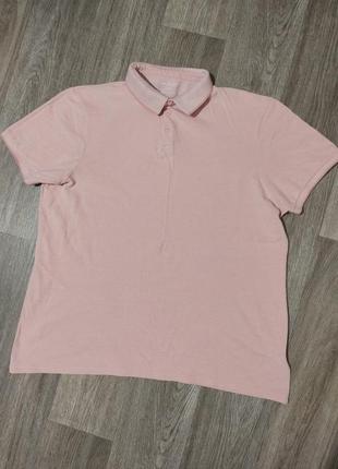 Мужская футболка / поло / primark / розовое поло / мужская оде...
