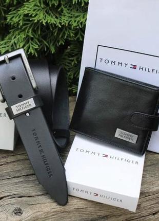 Ремінь пояс чоловічий шкіряний в стилі tommy hilfiger / ремень...