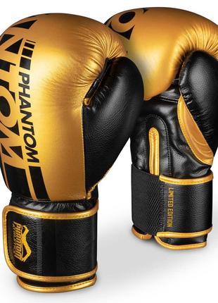 Боксерские перчатки Phantom APEX Elastic Gold 14 унций
