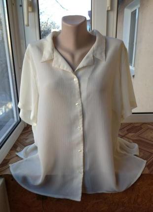 Брендовая блуза блузка рубашка большого размера батал