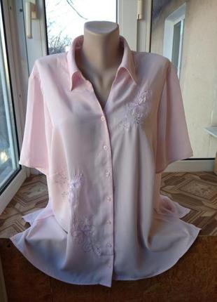 Брендовая блуза блузка рубашка большого размера батал