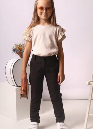 Школьные брюки для девочки, 122-134 см