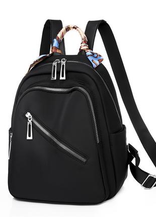 Женский повседневный рюкзак нейлоновый 31х25х13 см Черный