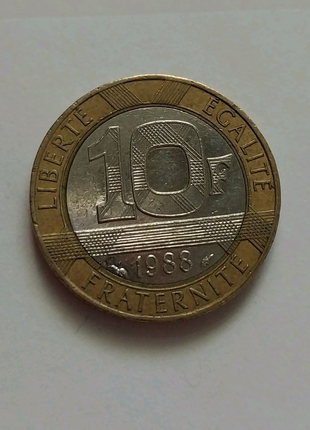 Монета 10 франків