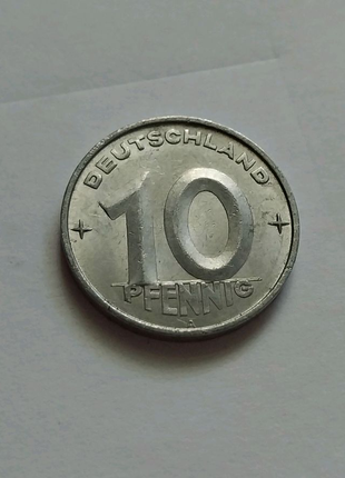 Монета 10 пфенінг
