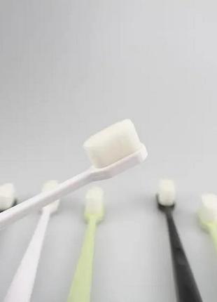 Ультратонкая экологичная зубная щетка с 20,000 волосков, белая...