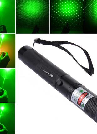 Зеленая лазерная указка Laser 303 лазер (1360), Gp1, хорошего ...
