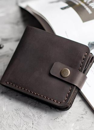Чоловічий шкіряний гаманець Comfort коричневий, гаманець ручно...