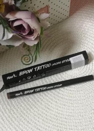 Тинт тату маркер для бровей brow tattoo micro styler mark avon...
