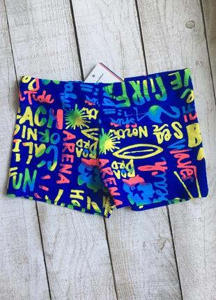 Яркие плавки для мальчика плавательные шорты от 7 лет