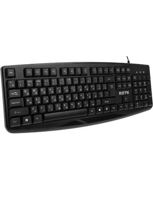 Клавіатура дротова RZTK KB 130 USB Black