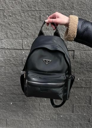 Prada re-nylon small backpack black