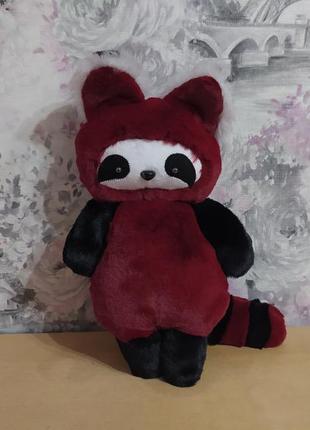 Плюшевая меховая игрушка малая красная панда подарок для ребен...
