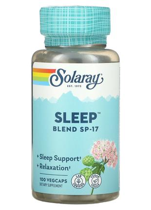 Здоровый сон, смесь трав SP-17, Sleep Blend SP-17, Solaray, 10...