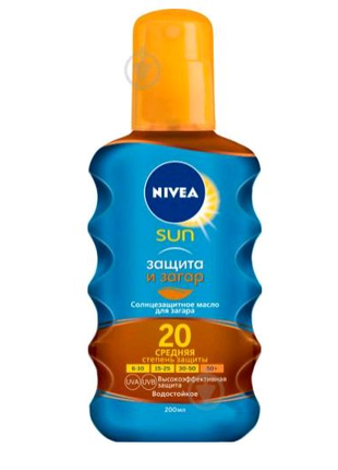 Олія-спрей сонцезахисний SPF 20 NIVEA