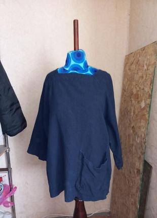 Oska льняная блуза,туника 50-54 размер