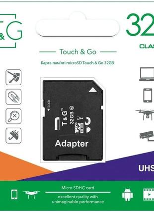 T&G; MicroSDHC 32 GB Class 10 UHS-I U1 + SD-адаптер