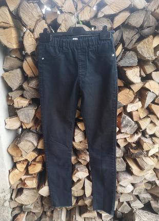Черные джинсы брюки h&amp;m на 11-12 лет 152 рост