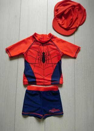 Купальний костюм купальник spiderman marvel на 2-3 роки