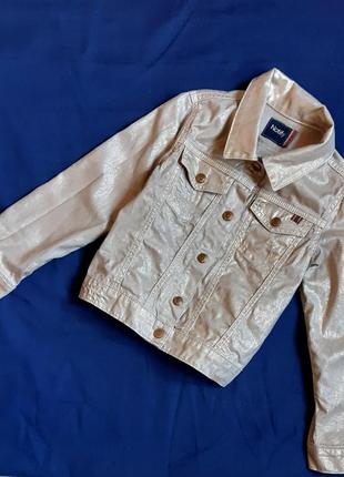Куртка джинсовая notify италия золотая хлопковая на 6 лет (116...