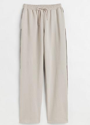 Широкие спортивные штаны H&M; Размер S терри флис (махра) легкие