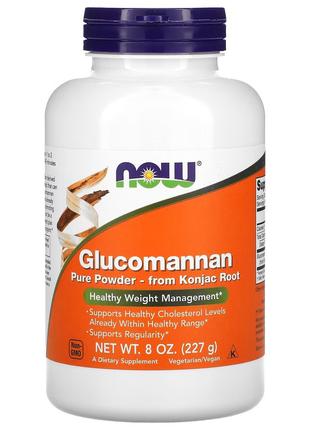 Глюкоманнан, Glucomannan, Now Foods, 227 г