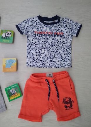 Комплект на ребенка, набор шорты и футболка timberland