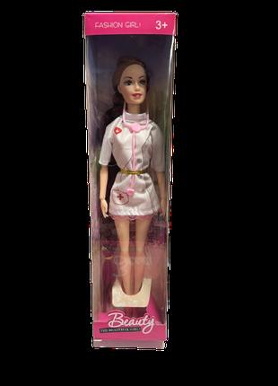 Кукла Барби в белом костюме медсестры ABC брюнетка
