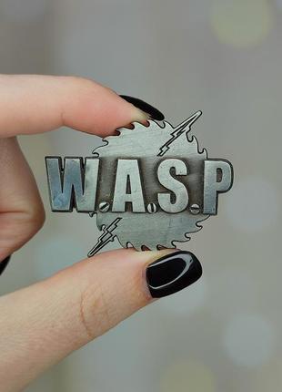 Металлический значок - пин "группа w.a.s.p. wasp" (знач0618)
