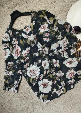 Красивая цветочная блузка/блуза/рубашка