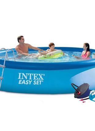 Надувний басейн Intex 28143 - 7, 396 х 84 см (3 785 л/год, під...