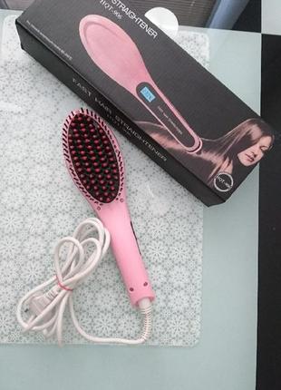 Расчёска выпрямитель. fast hair straightener. hqt-906.