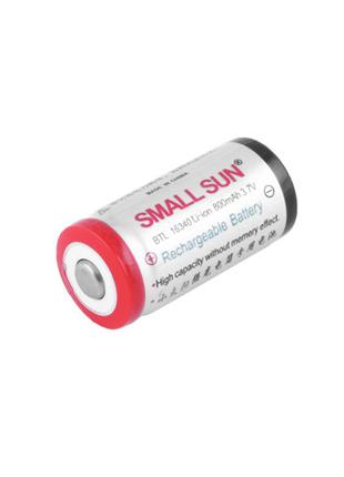 Аккумулятор 16340, Small Sun, 800mAh Li-Ion 3,7В, 2,1А, RCR123...