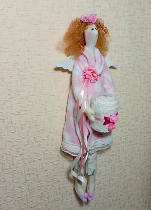 Интерьерная кукла ручной работы банный ангел держатель для ват...