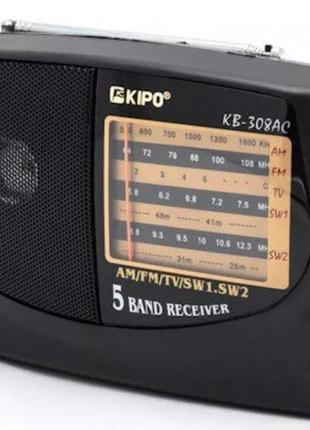 Радіоприймач FM радіо KIPO KB-308AC