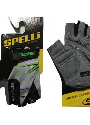 Велоперчатки детские Spelli SBG-1553 Green "2" 3-4 года. (SBG-...