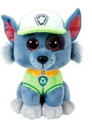 М'яка іграшка собачка Роккі paw patrol, щенячий патруль, 15 см, н