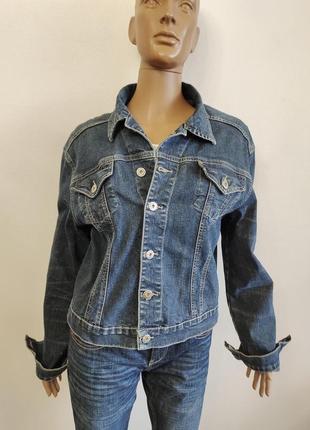 Стильный женский джинсовый пиджак crown, р.l/xl