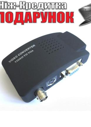 Конвертер BNC S-Video в VGA монитор Черный