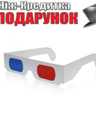 Картонные анаглифные 3D очки красный/синий