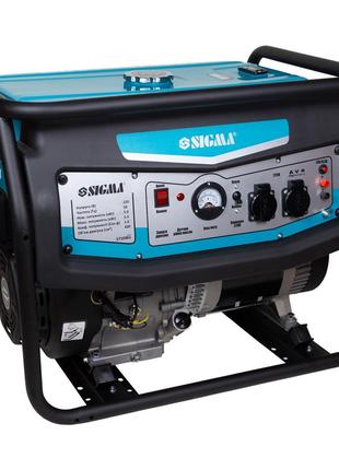 Генератор бензиновий SIGMA (2,8/3 кВт, 4-тактний, ручний запус...