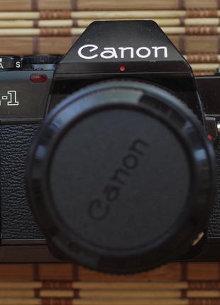 Черный Canon AL-1 QF с подтверждением фокуса + Canon Fd 50mm 1.8