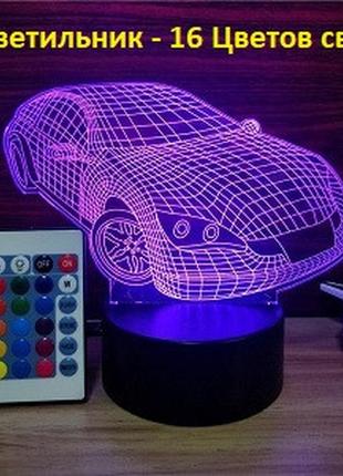 Світильник 3d "автомобіль", дитячі світильники лампи, дитячий ...